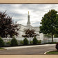 Columbus Temple Cloudy Skies