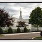 Columbus Temple Cloudy Skies