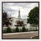 Columbus Temple Cloudy Skies