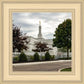 Columbus Temple Cloudy Skies