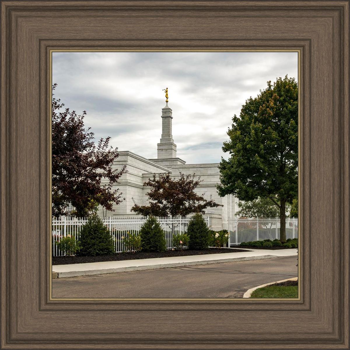 Columbus Temple Cloudy Skies