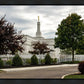 Columbus Temple Cloudy Skies