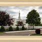 Columbus Temple Cloudy Skies