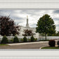 Columbus Temple Cloudy Skies