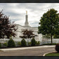 Columbus Temple Cloudy Skies