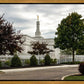 Columbus Temple Cloudy Skies
