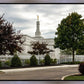 Columbus Temple Cloudy Skies