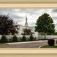 Columbus Temple Cloudy Skies