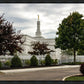 Columbus Temple Cloudy Skies