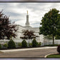 Columbus Temple Cloudy Skies