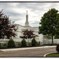 Columbus Temple Cloudy Skies