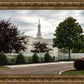Columbus Temple Cloudy Skies