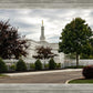 Columbus Temple Cloudy Skies