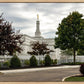 Columbus Temple Cloudy Skies