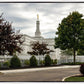 Columbus Temple Cloudy Skies