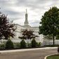 Columbus Temple Cloudy Skies
