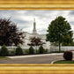 Columbus Temple Cloudy Skies