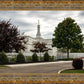 Columbus Temple Cloudy Skies