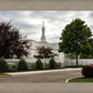 Columbus Temple Cloudy Skies