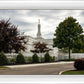Columbus Temple Cloudy Skies