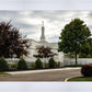 Columbus Temple Cloudy Skies