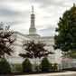 Columbus Temple Cloudy Skies