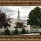 Columbus Temple Cloudy Skies