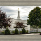 Columbus Temple Cloudy Skies