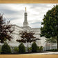 Columbus Temple Cloudy Skies