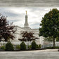 Columbus Temple Cloudy Skies