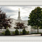 Columbus Temple Cloudy Skies