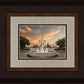 Denver Temple Evening Fountain
