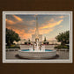 Denver Temple Evening Fountain