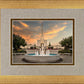 Denver Temple Evening Fountain