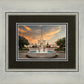 Denver Temple Evening Fountain