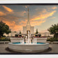 Denver Temple Evening Fountain