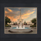 Denver Temple Evening Fountain