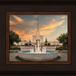Denver Temple Evening Fountain