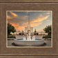 Denver Temple Evening Fountain
