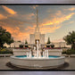 Denver Temple Evening Fountain