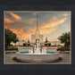 Denver Temple Evening Fountain