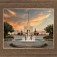 Denver Temple Evening Fountain