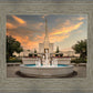 Denver Temple Evening Fountain