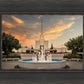 Denver Temple Evening Fountain
