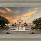 Denver Temple Evening Fountain