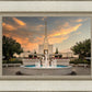 Denver Temple Evening Fountain
