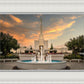 Denver Temple Evening Fountain