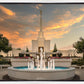 Denver Temple Evening Fountain