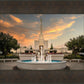 Denver Temple Evening Fountain