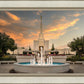 Denver Temple Evening Fountain